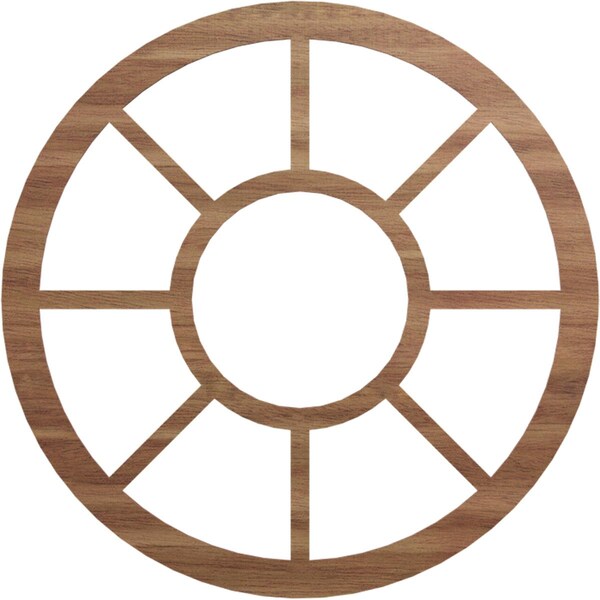 Ekena Millwork Grace Wood Fretwork Pierced Ceiling Medallion, Walnut, 38"OD x 13 3/4"ID x 1/4"T CMWP38X0250GRWA - main